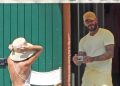 I Beckham a Portofino, David fotografa Victoria