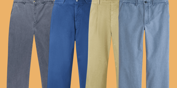 Chino scoloriti e sfrangiati, l’eleganza diventa vissuta